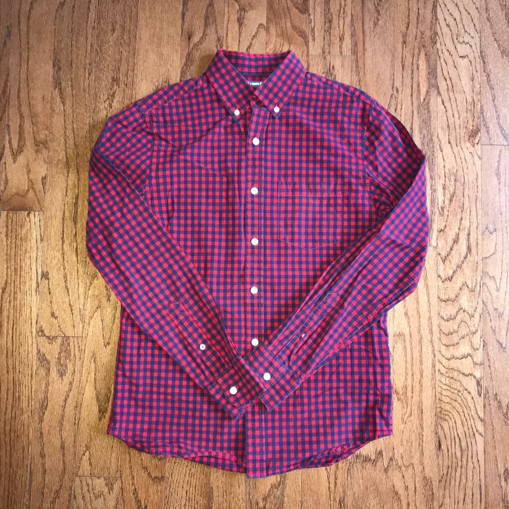Old Navy Men's Button Down Plaid Shirt | sz S